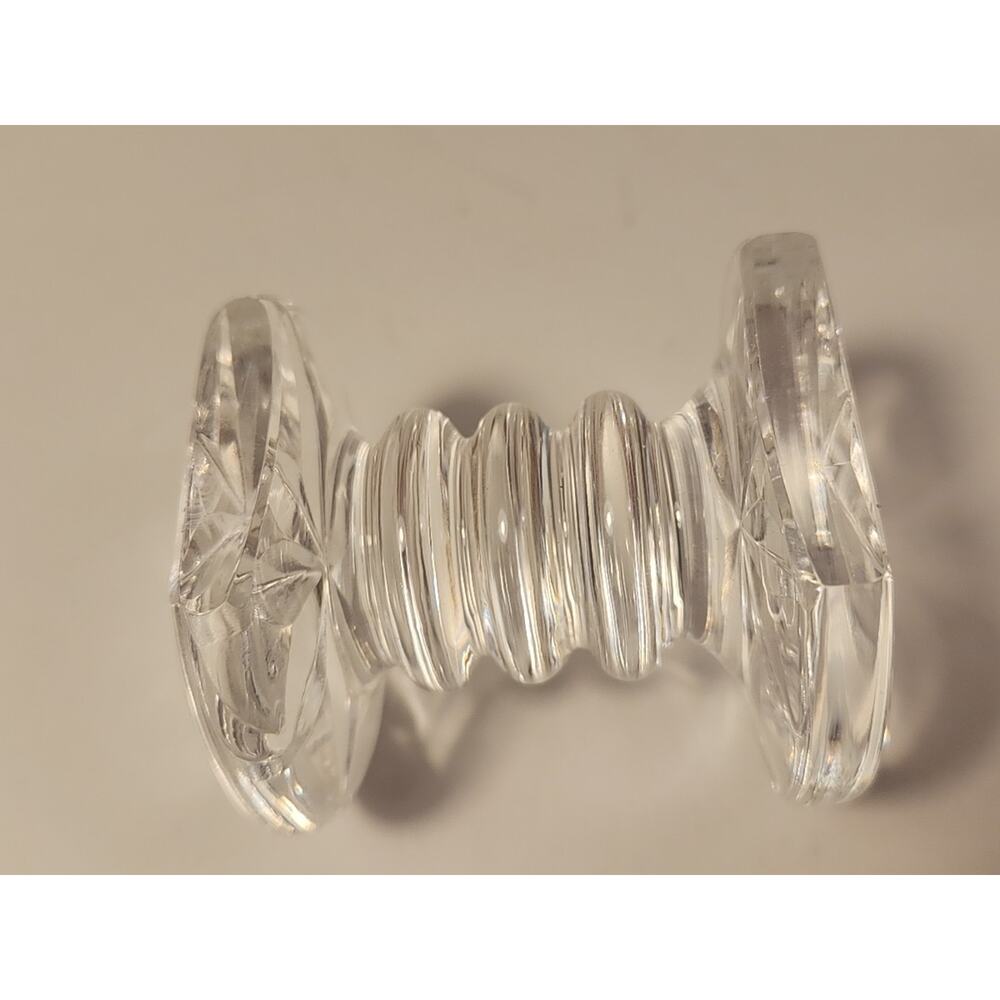Vtg Waterford Crystal Signed Knife Rest Quality Prismatic Glass 3 Ring Starburst - Picture 4 of 7
